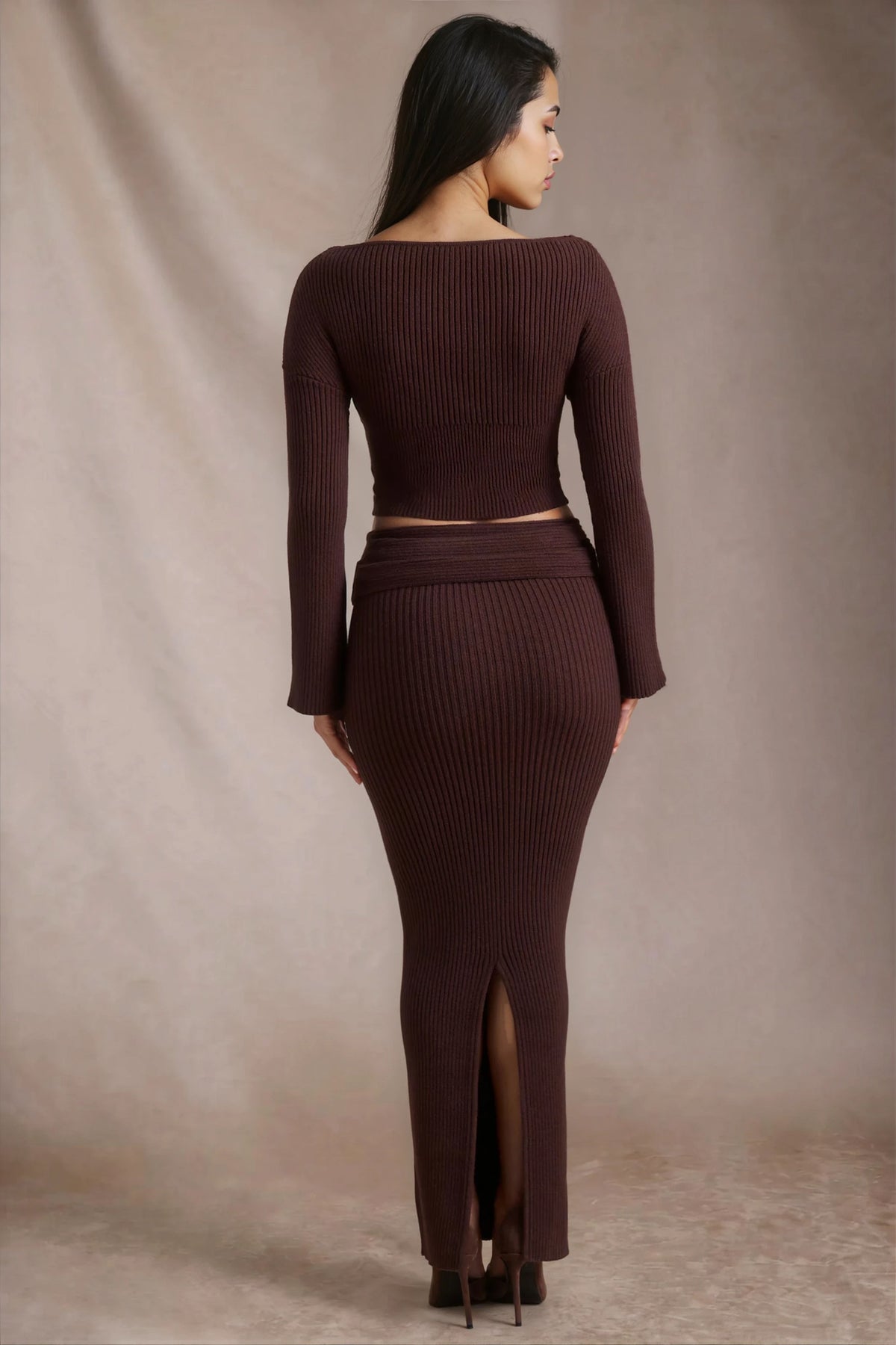 ANISE RIBBED MAXI SKIRT SET