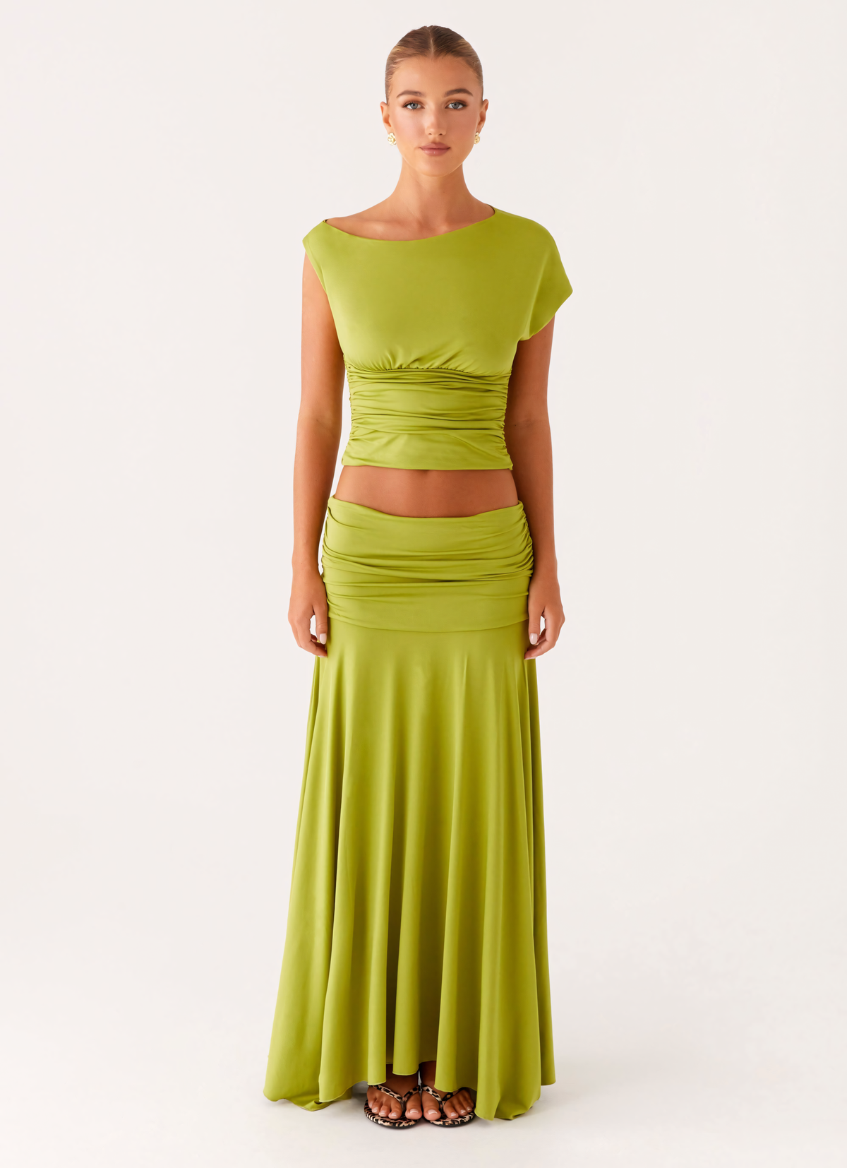 LORA RUCHED MAXI SET