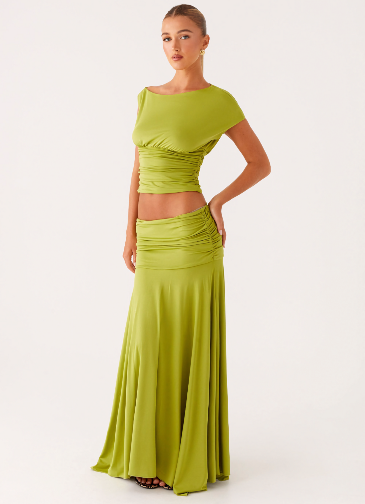 LORA RUCHED MAXI SET