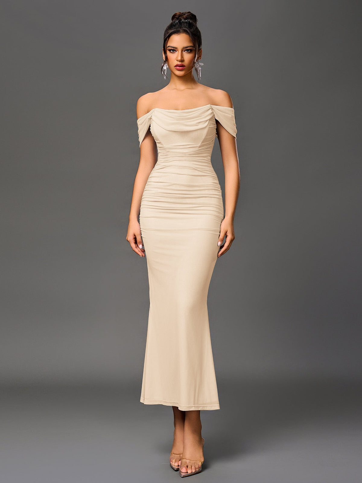 SOPHIA OFF-SHOULDER MAXI DRESS