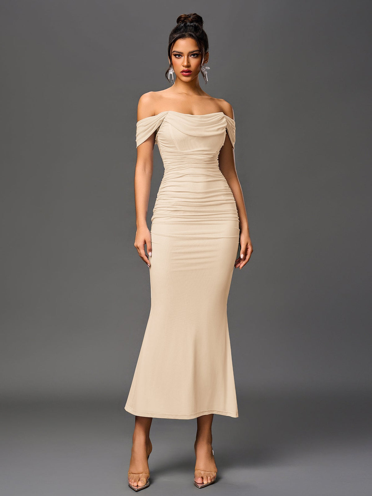 SOPHIA OFF-SHOULDER MAXI DRESS