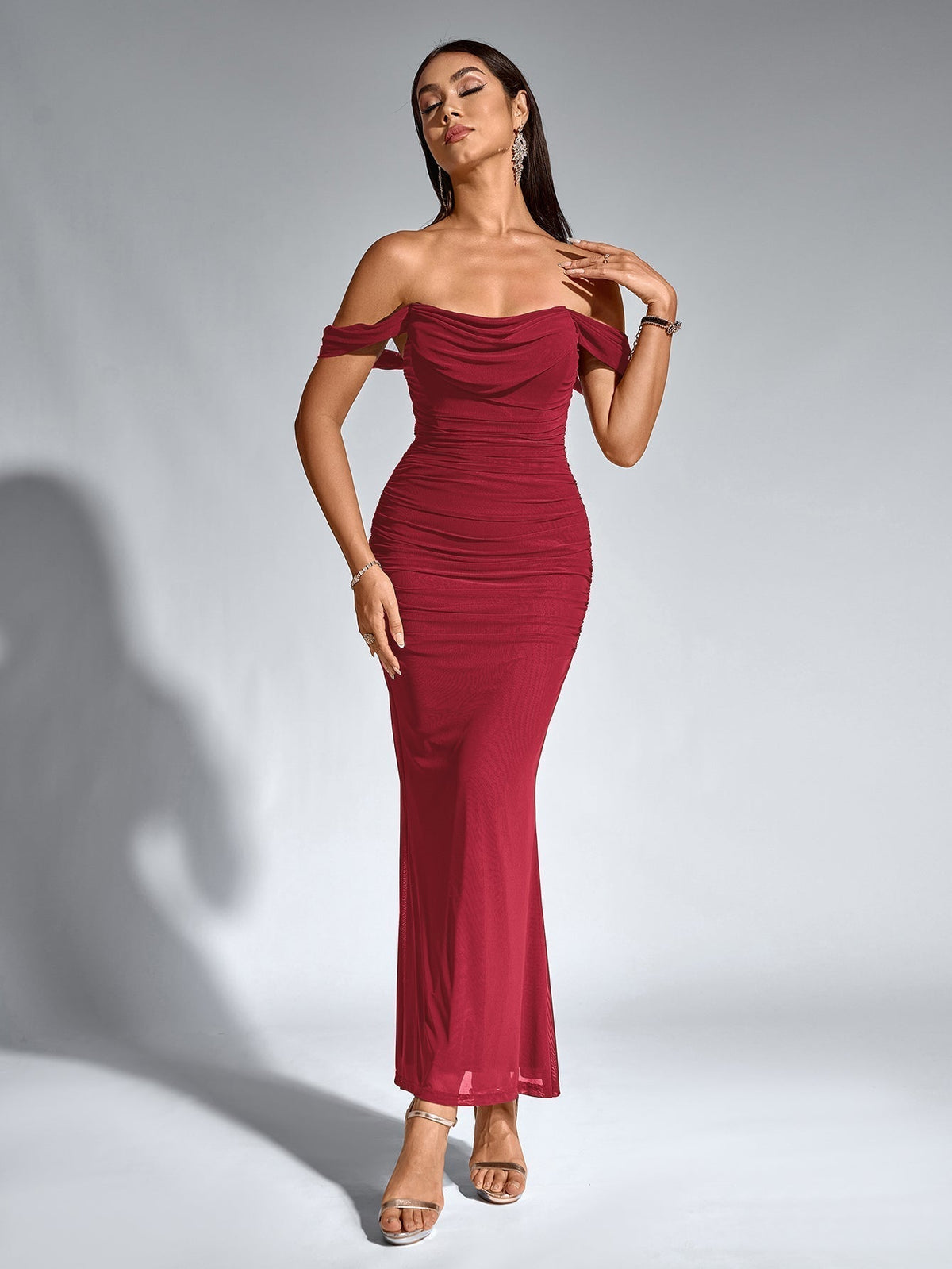 SOPHIA OFF-SHOULDER MAXI DRESS