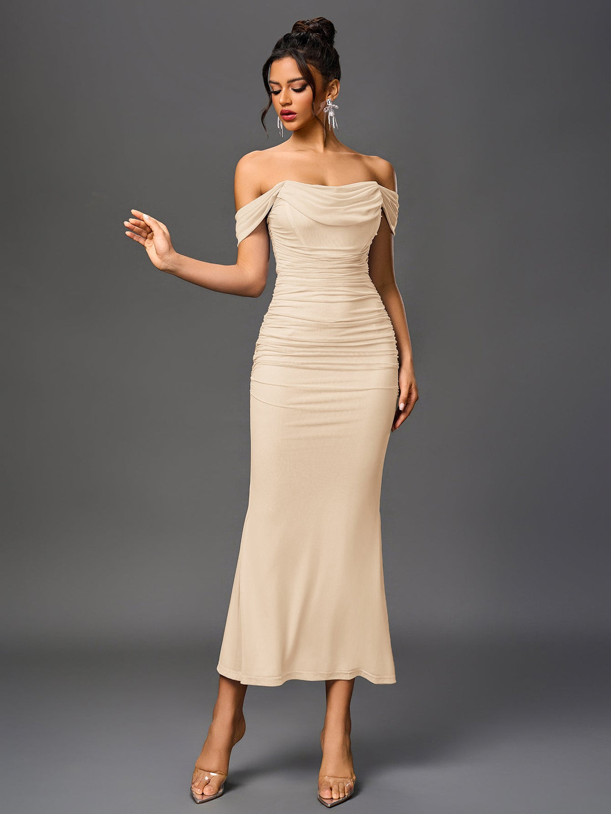 SOPHIA OFF-SHOULDER MAXI DRESS