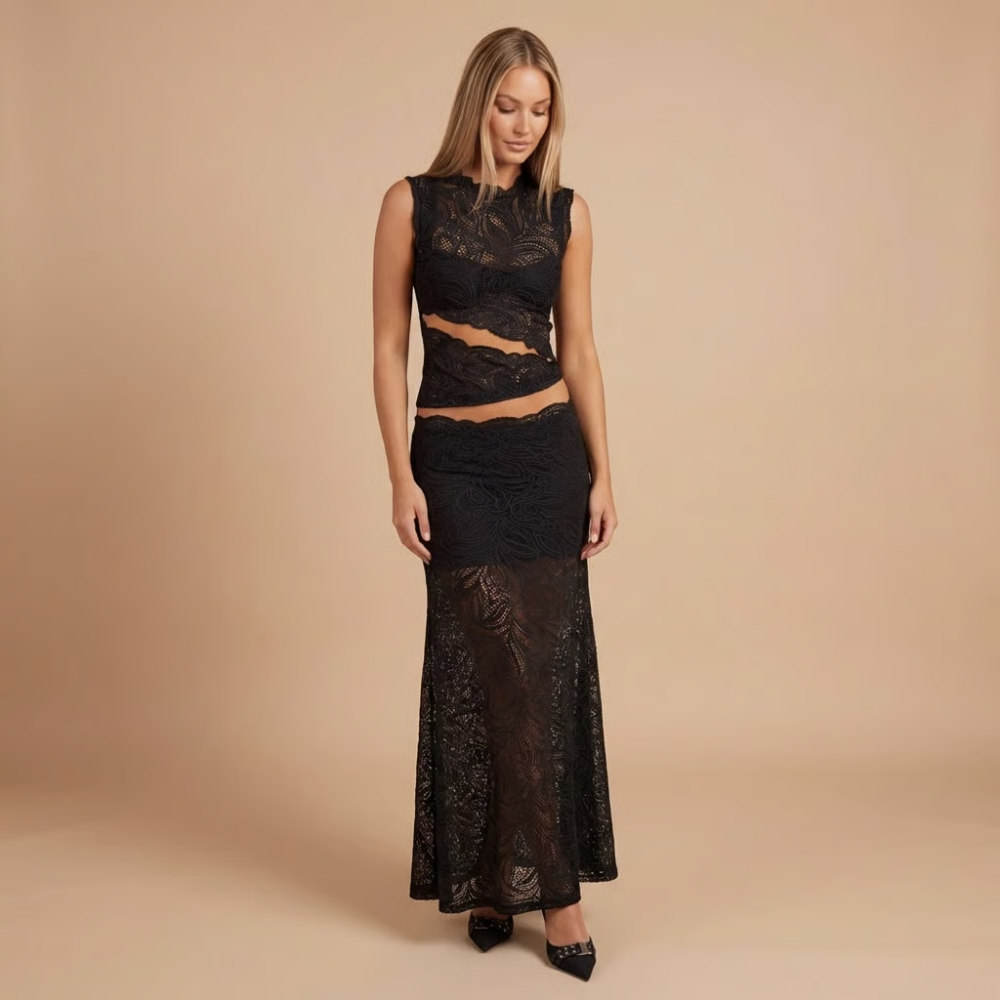 LUNA LACE MAXI SET